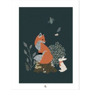 achetez Affiche M.Fox renard (30 x 40 cm) Lilipinso au meilleur prix en promo
