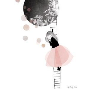 achetez Affiche lune The moon by My Lovely Thing (30 x 40 cm) Lilipinso au meilleur prix en promo