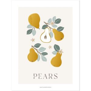 achetez Affiche poires Pears (30 x 40 cm) Lilipinso au meilleur prix en promo