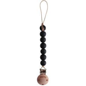 achetez Attache sucette Halo Black Mushie au meilleur prix en promo