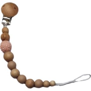 achetez Attache sucette en bois Nude rose pâle Tata Lucette au meilleur prix en promo