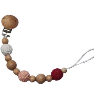 achetez Attache sucette en bois Yoyo rose Tata Lucette au meilleur prix en promo