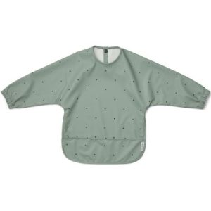 achetez Bavoir à manches Merle pois vert mint Liewood au meilleur prix en promo