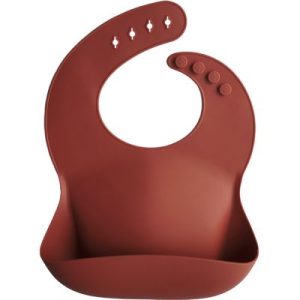 achetez Bavoir à poche en silicone Arabian Spice Mushie au meilleur prix en promo