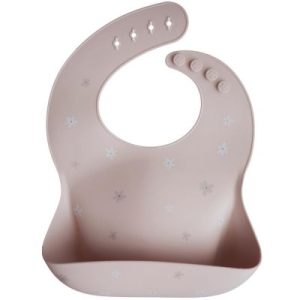 achetez Bavoir à poche en silicone Daisy Mushie au meilleur prix en promo