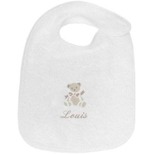 achetez Bavoir à velcro ours taupe (personnalisable) ANVIE au meilleur prix en promo