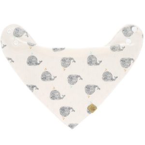 achetez Bavoir bandana en coton bio baleine Little Water Lässig au meilleur prix en promo