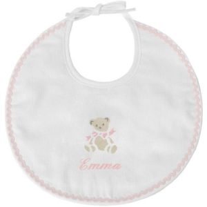 achetez Bavoir de naissance Ours rose (personnalisable) ANVIE au meilleur prix en promo