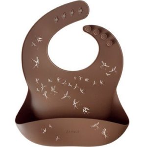 achetez Bavoir en silicone à poche Hirondelles Noisette Zakuw au meilleur prix en promo