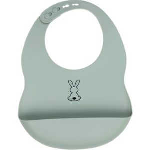 achetez Bavoir en silicone à poche vert sauge Nattou au meilleur prix en promo