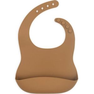 achetez Bavoir en silicone caramel Jollein au meilleur prix en promo