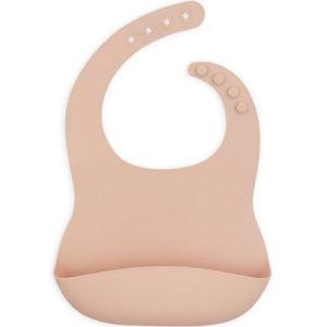 achetez Bavoir en silicone rose pâle Jollein au meilleur prix en promo