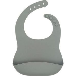achetez Bavoir en silicone storm grey gris Jollein au meilleur prix en promo