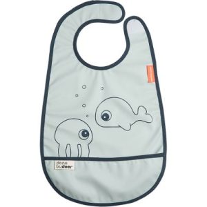 achetez Bavoir imperméable à velcro Sea Friends bleu Done by Deer au meilleur prix en promo