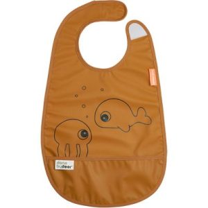 achetez Bavoir imperméable àvelcro Sea Friends moutarde Done by Deer au meilleur prix en promo