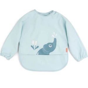 achetez Bavoir manches avec poche Elphee Bleu Done by Deer au meilleur prix en promo