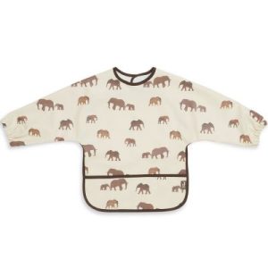 achetez Bavoir manches longues waterproof Savannah éléphant Jollein au meilleur prix en promo