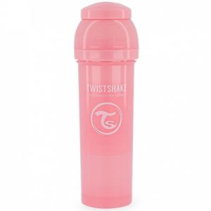 achetez Biberon anti-colique rose pastel (330 ml) Twistshake au meilleur prix en promo