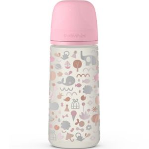 achetez Biberon avec tétine symétrique SX PRO L Memories rose (360 ml) Suavinex au meilleur prix en promo