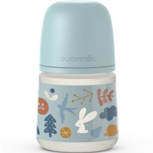 achetez Biberon avec tétine symétrique SX PRO S bleu poudré (150 ml) Suavinex au meilleur prix en promo