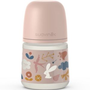 achetez Biberon avec tétine symétrique SX PRO S rose poudré (150 ml) Suavinex au meilleur prix en promo