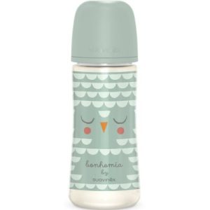 achetez Biberon tétine SXPro L Bonhomia vert d'eau (360 ml) Suavinex au meilleur prix en promo
