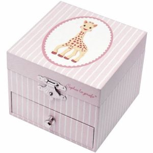 achetez Boîte à bijoux musicale phosphorescente Sophie La Girafe rose Trousselier au meilleur prix en promo