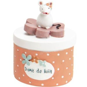 achetez Boîte à dents Sofia et Olga reines de la Taïga orange et fleur rose Amadeus Les Petits au meilleur prix en promo