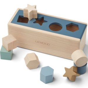 achetez Boîte à formes Midas Geometric whale blue multi mix Liewood au meilleur prix en promo