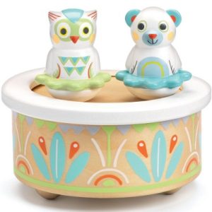 achetez Boîte à musique magnétique Ours et hibou Djeco au meilleur prix en promo