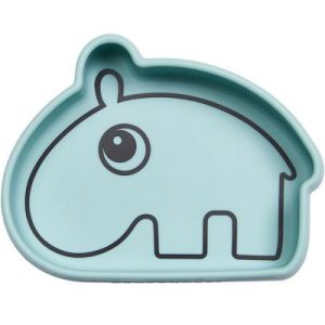 achetez Bol antidérapant silicone Ozzo hippopotame bleu Done by Deer au meilleur prix en promo