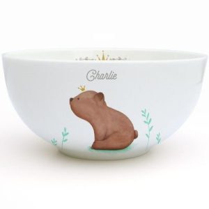 achetez Bol en porcelaine Ourson brun (personnalisable) Gaëlle Duval au meilleur prix en promo