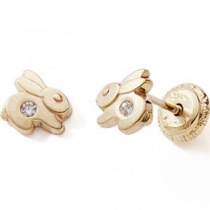 achetez Boucles d'oreilles Lapin (or jaune 375°) Baby bijoux au meilleur prix en promo
