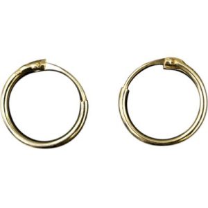 achetez Boucles d'oreilles créoles 12 mm (or jaune 750°) Daniel Crégut au meilleur prix en promo