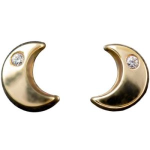achetez Boucles d'oreilles demie lune (or jaune 750°) Daniel Crégut au meilleur prix en promo