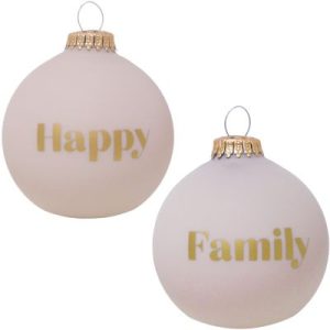 achetez Boule de Noël rose poudré Happy Family Baubels au meilleur prix en promo