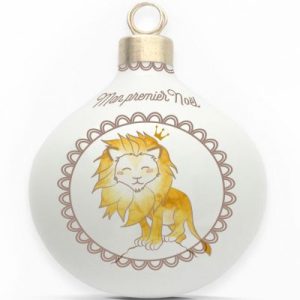 achetez Boule en porcelaine Mon premier Noël Lion Gaëlle Duval au meilleur prix en promo