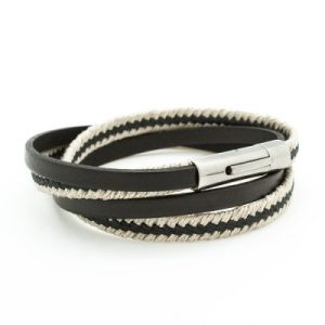 achetez Bracelet Le Marin noir (acier) Petits trésors au meilleur prix en promo