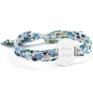 achetez Bracelet Liberty ruban maman family personnalisable (argent 925°) Petits trésors au meilleur prix en promo