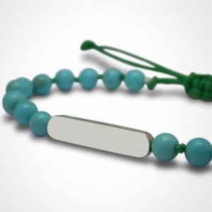 achetez Bracelet Maracas perles (or blanc 750° et turquoise) Mikado au meilleur prix en promo