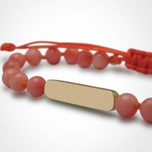 achetez Bracelet Maracas perles (or jaune 750° et corail) Mikado au meilleur prix en promo