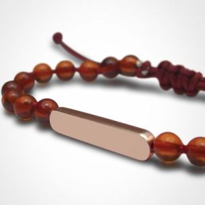 achetez Bracelet Maracas perles (or rose 750° et ambre) Mikado au meilleur prix en promo