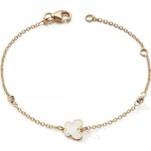 achetez Bracelet Papillon en nacre (or jaune 375°) Baby bijoux au meilleur prix en promo