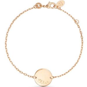 achetez Bracelet Pastille sur chaîne personnalisable (plaqué or) Merci Maman au meilleur prix en promo