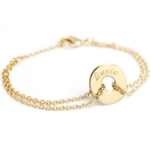 achetez Bracelet Poème adulte (plaqué or jaune) Petits trésors au meilleur prix en promo