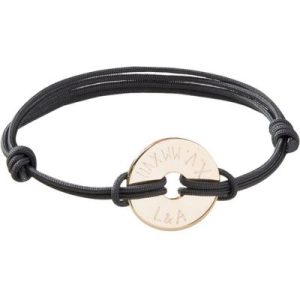 achetez Bracelet maman sur cordon Cible personnalisable (plaqué or) Merci Maman au meilleur prix en promo