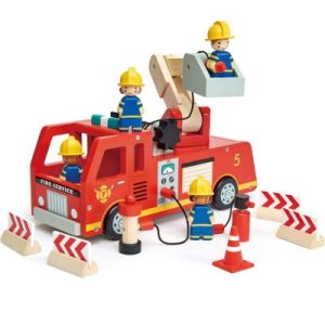 achetez Camion de pompiers en bois Tender Leaf au meilleur prix en promo