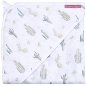 achetez Cape de bain en coton Cactus (75 x 75 cm) Little Crevette au meilleur prix en promo
