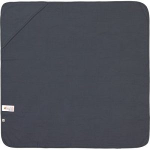 achetez Cape de bain en mousseline de coton bleu marine (90 x 90 cm) Lässig au meilleur prix en promo