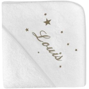 achetez Cape de bain étoile taupe personnalisable (80 x 80 cm) ANVIE au meilleur prix en promo